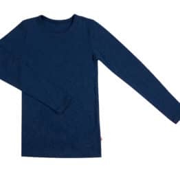 ATTELAS MERINO WOOL LONG SLEEVED TOP BLUE